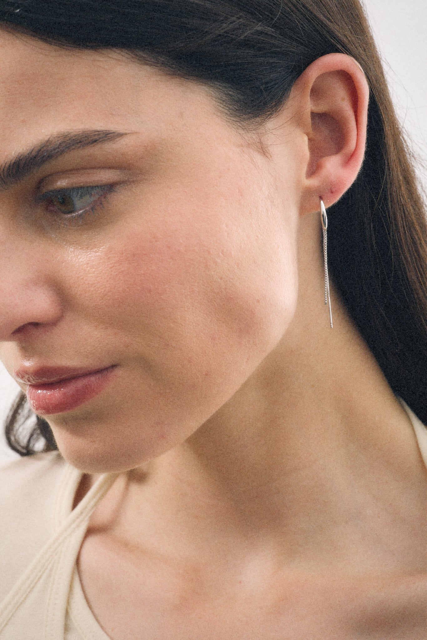 Boucle d'oreille à Double Chaîne (Unité)