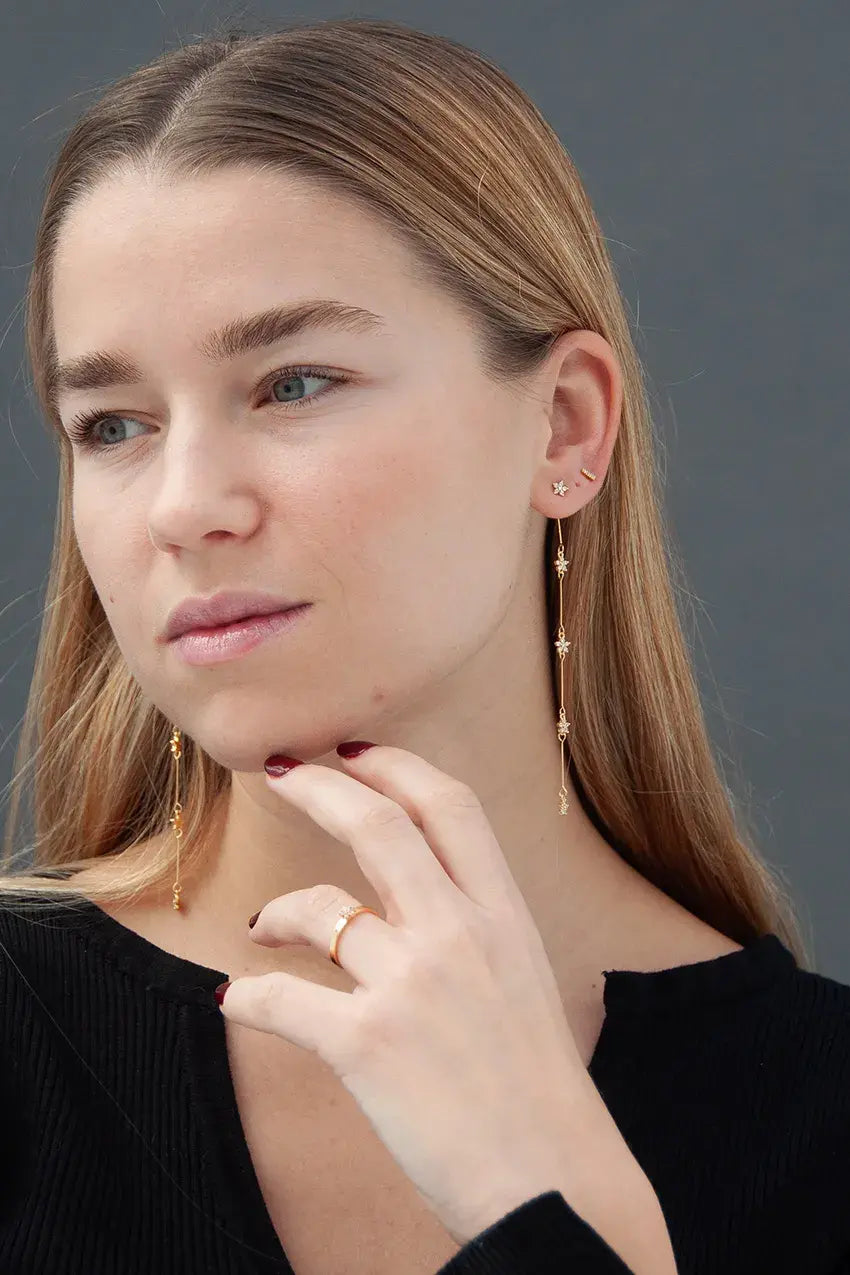 Detachable Flower Earrings