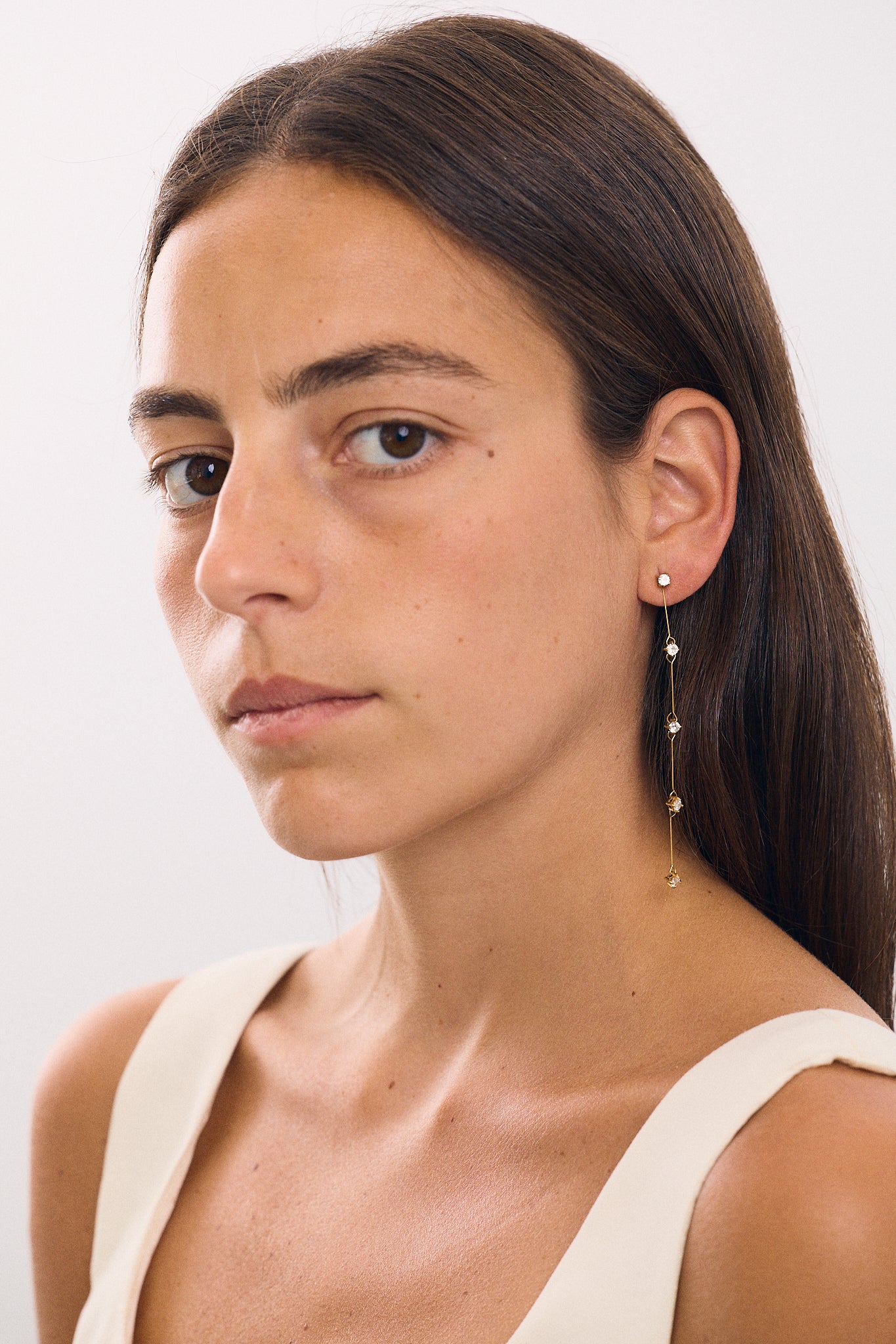 Boucle D'oreilles Détachable Zircons
