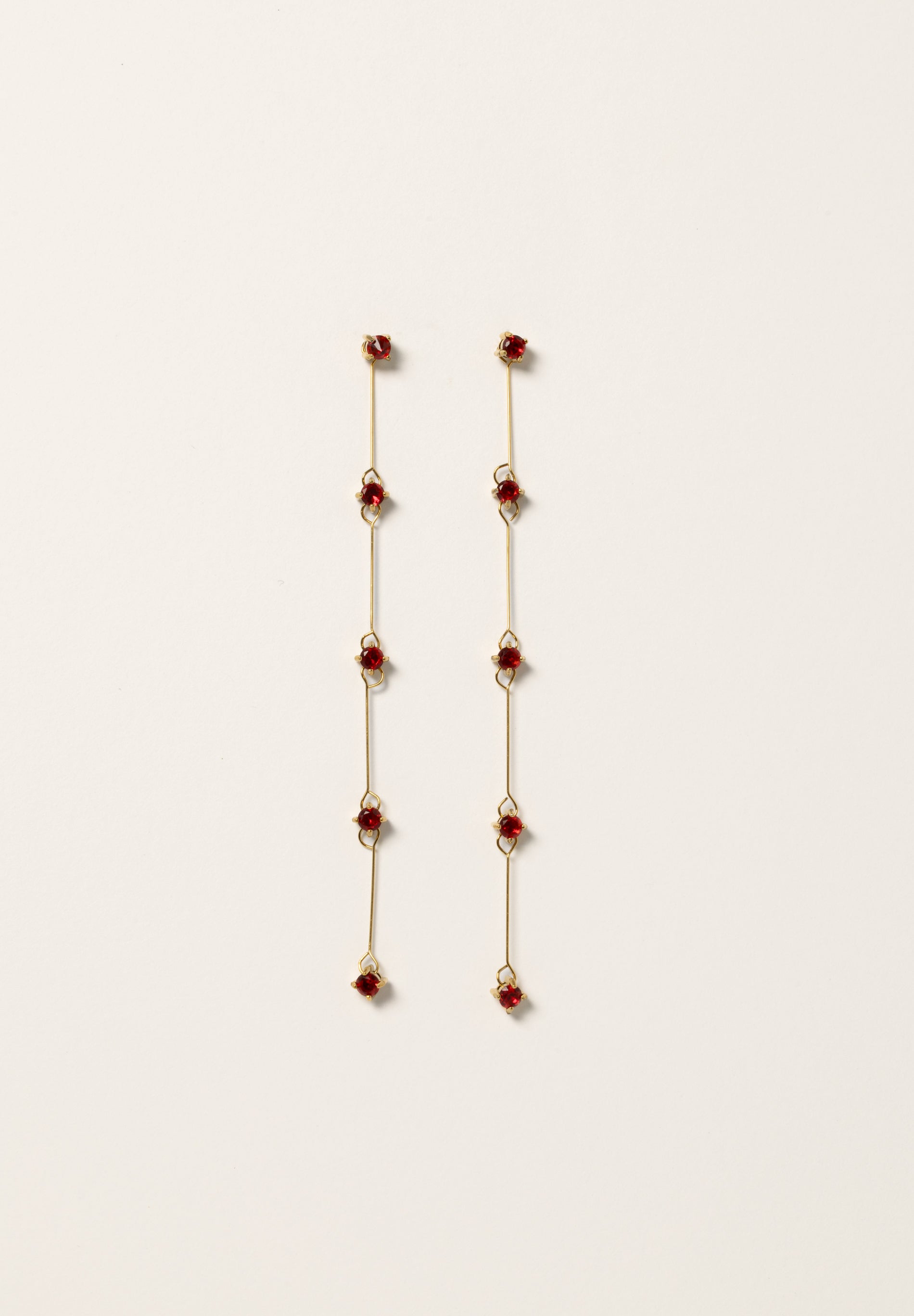 Red Detachable Earrings (pair)