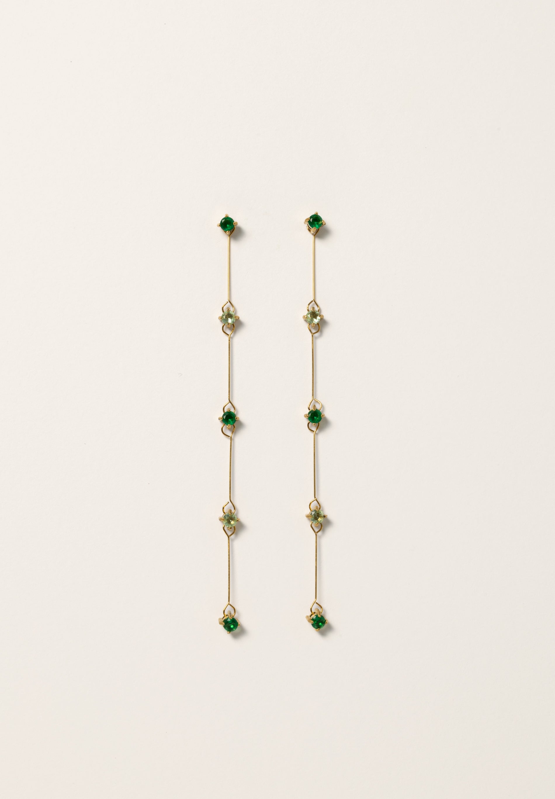 Green Detachable Earrings (pair)