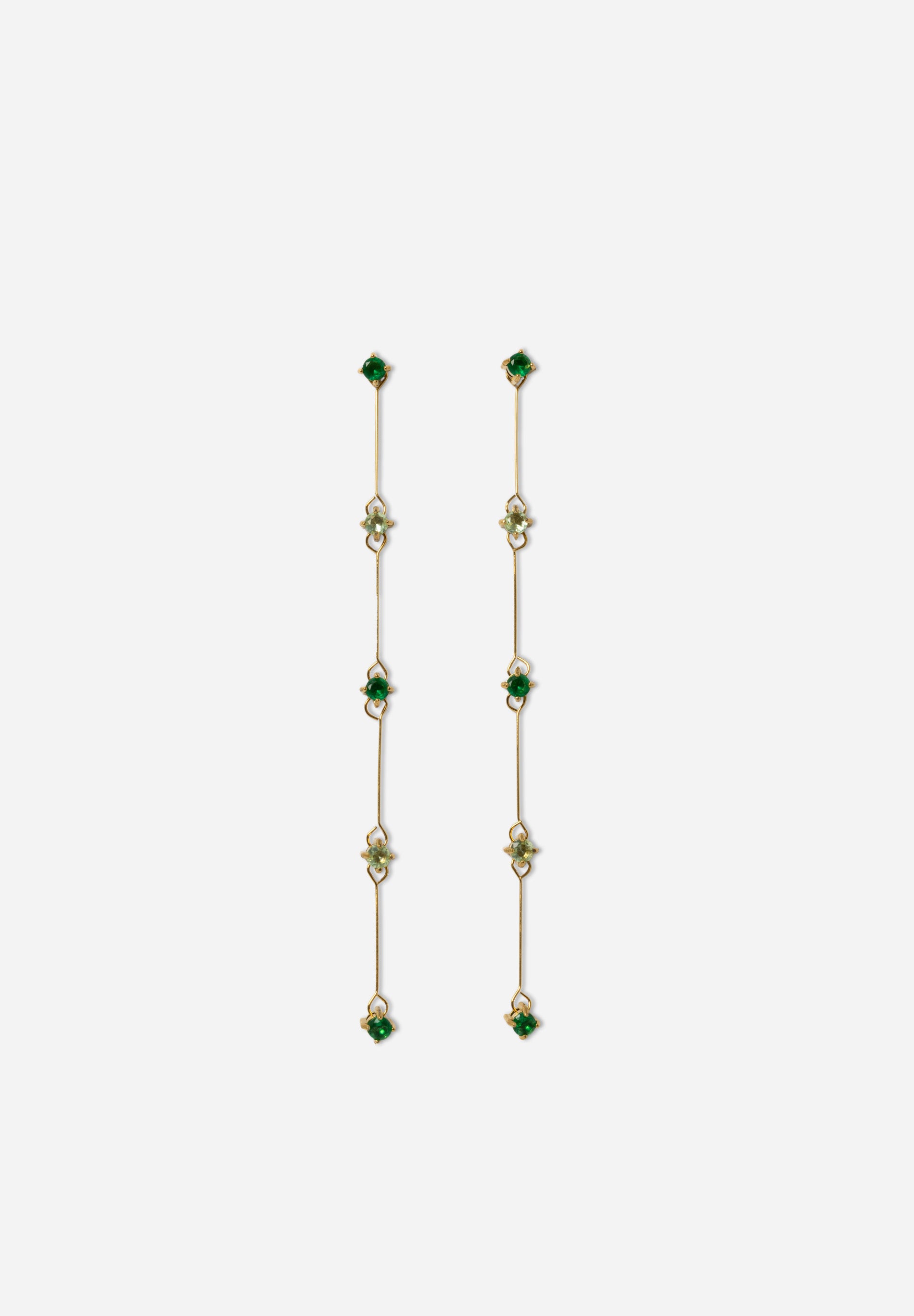 Green Detachable Earrings (pair)