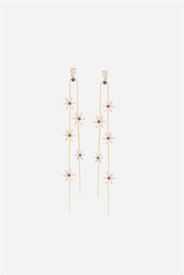 Blue Flower Earrings