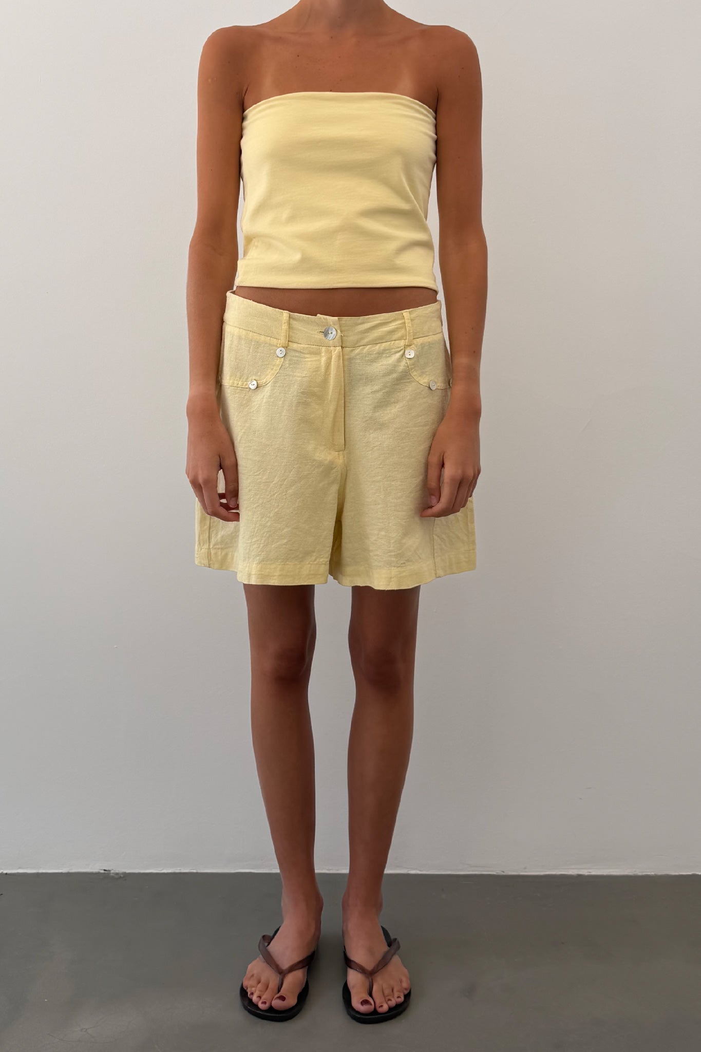 Top Bandeau Amarillo