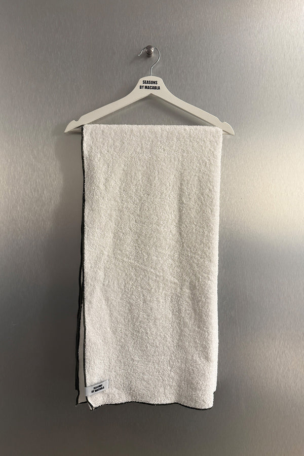 Serviette de douche côtelée