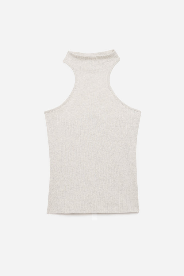 Gray Halter Top