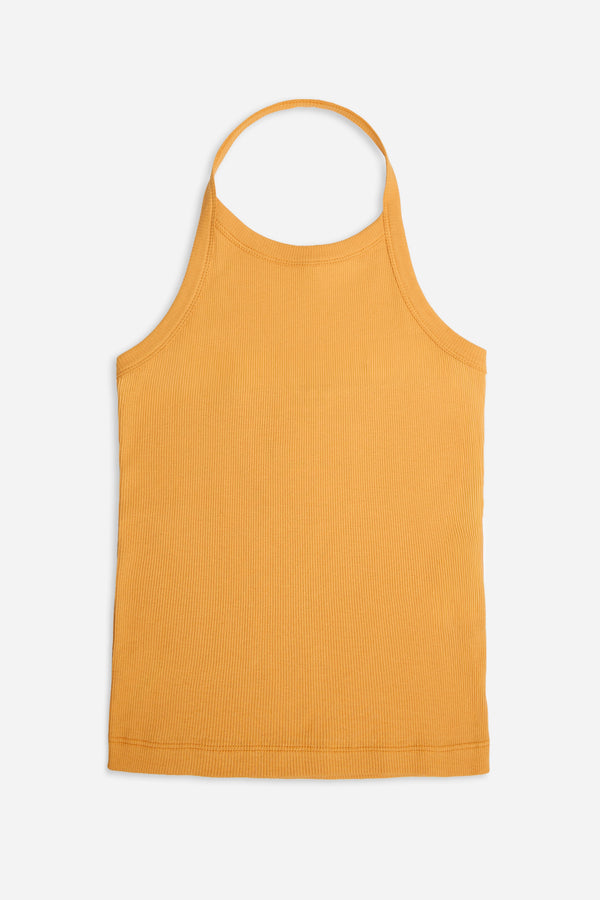 Orange Halter Top