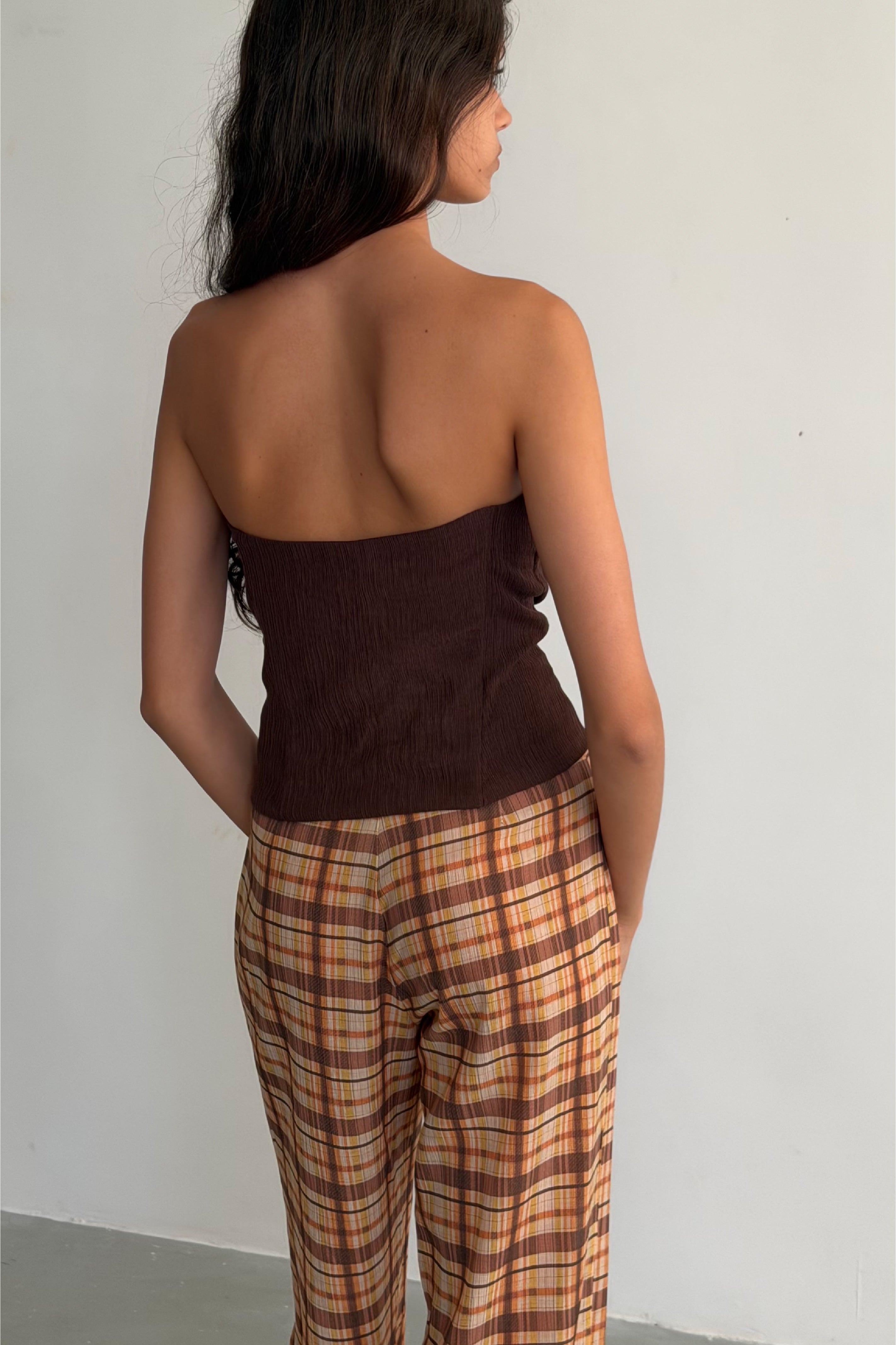 Brown Knot Top