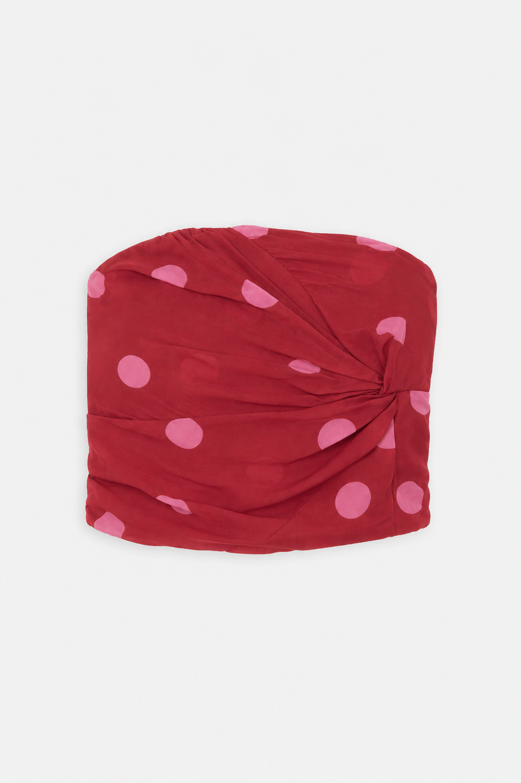 Red Polka Dot Knot Top