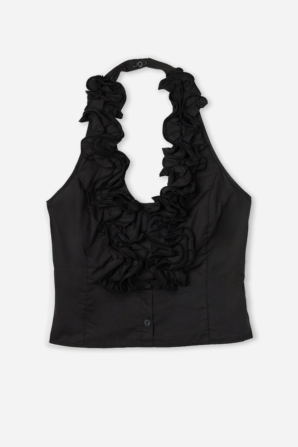Top Volantes Negro
