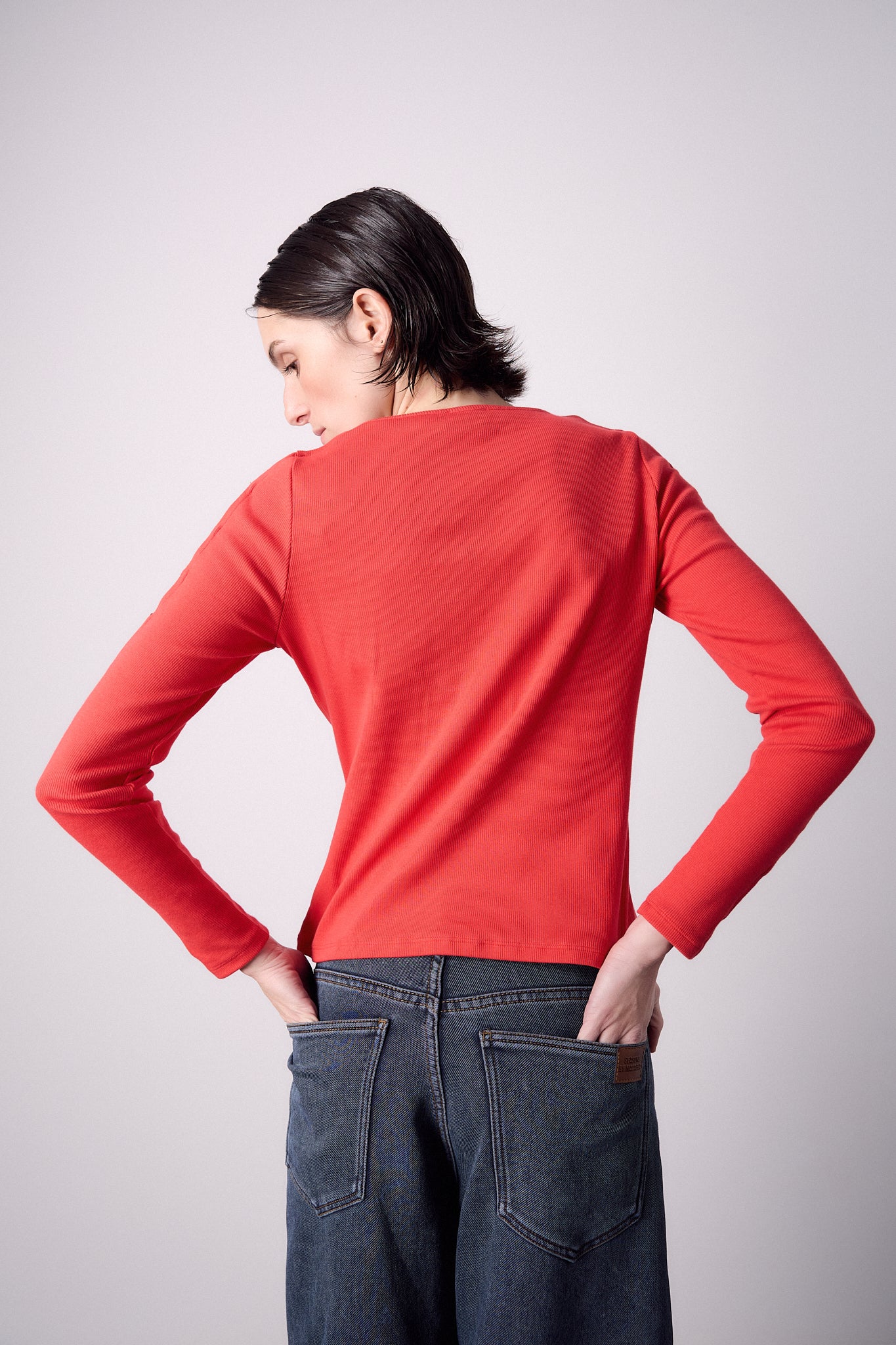 Camiseta Botones Roja