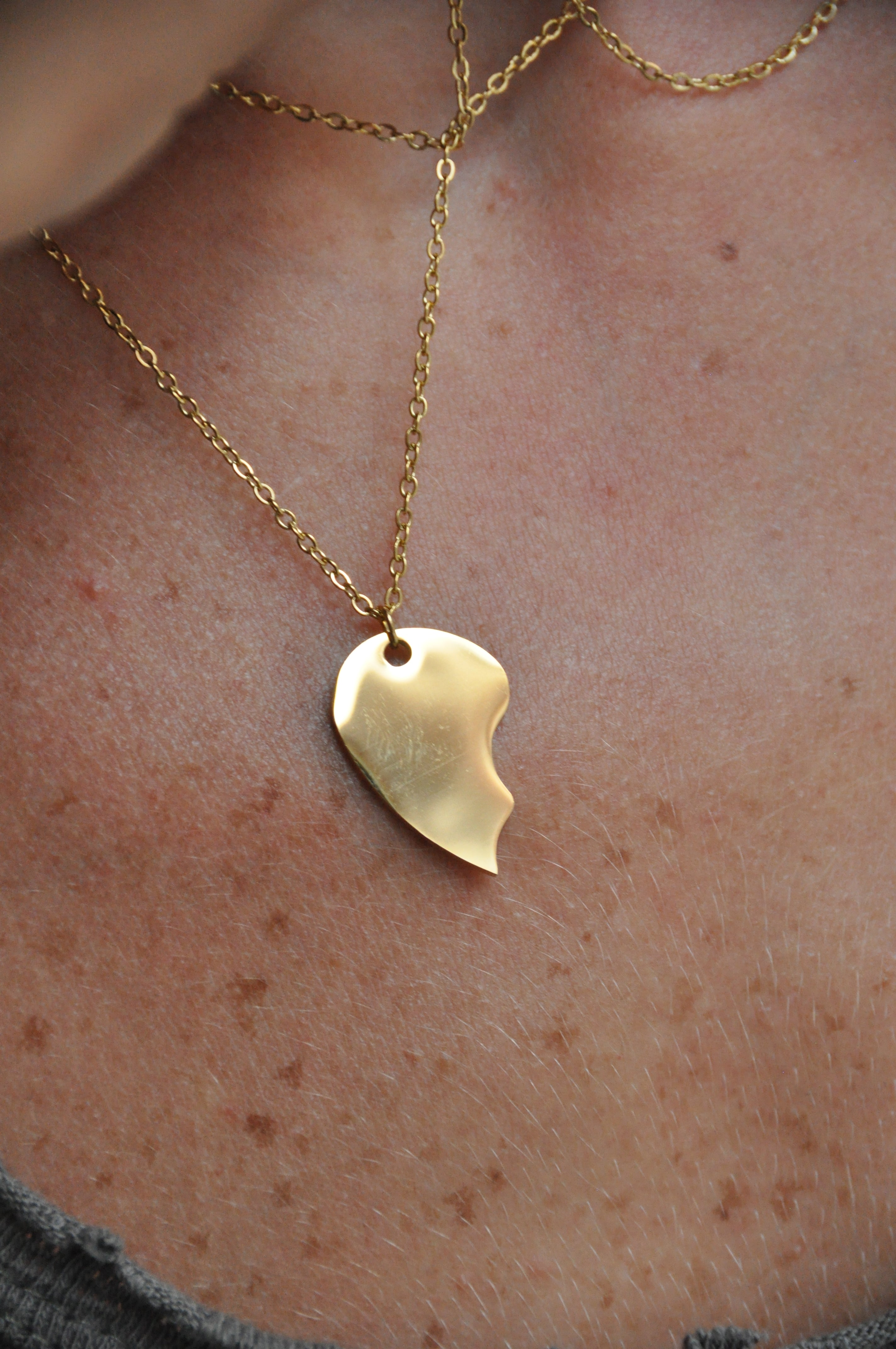 Split Heart Necklace