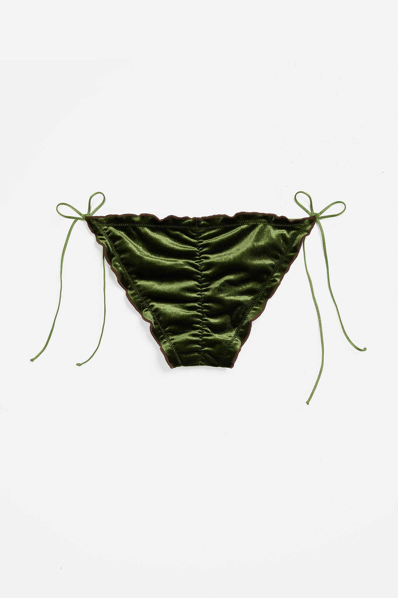 Bikini Bottom Velvet Verde