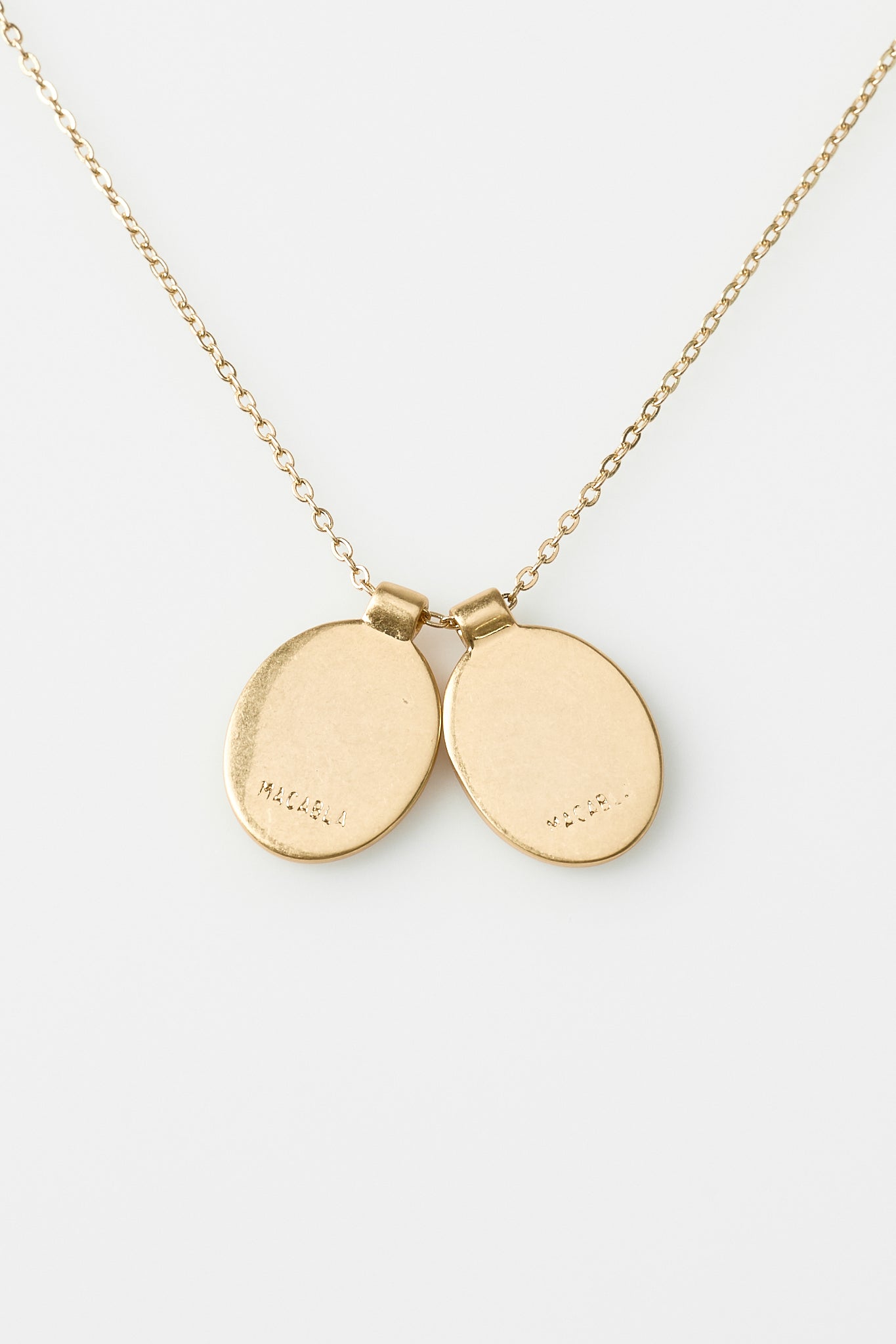 Pendentif Double Ovale