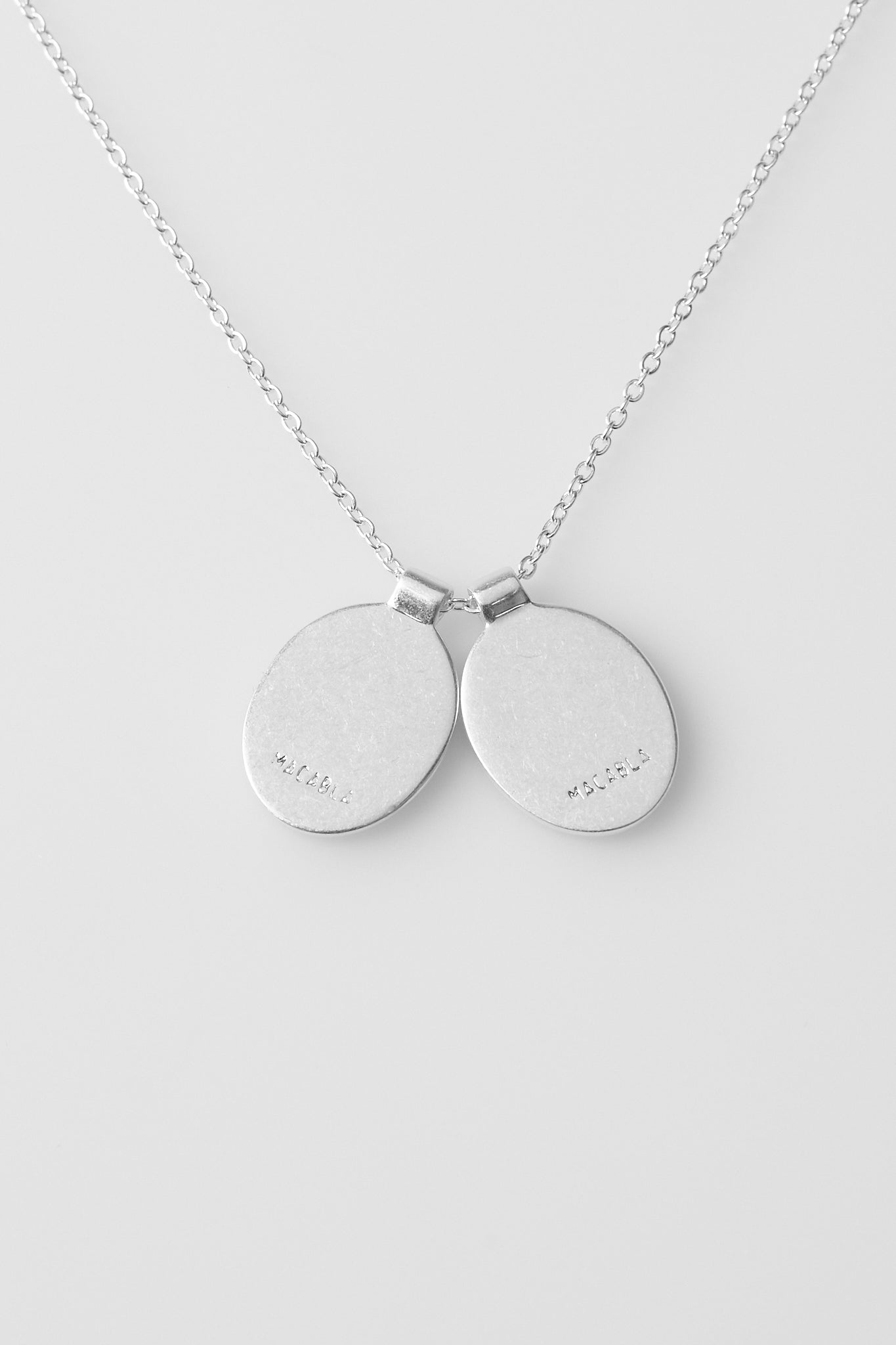 Pendentif Double Ovale