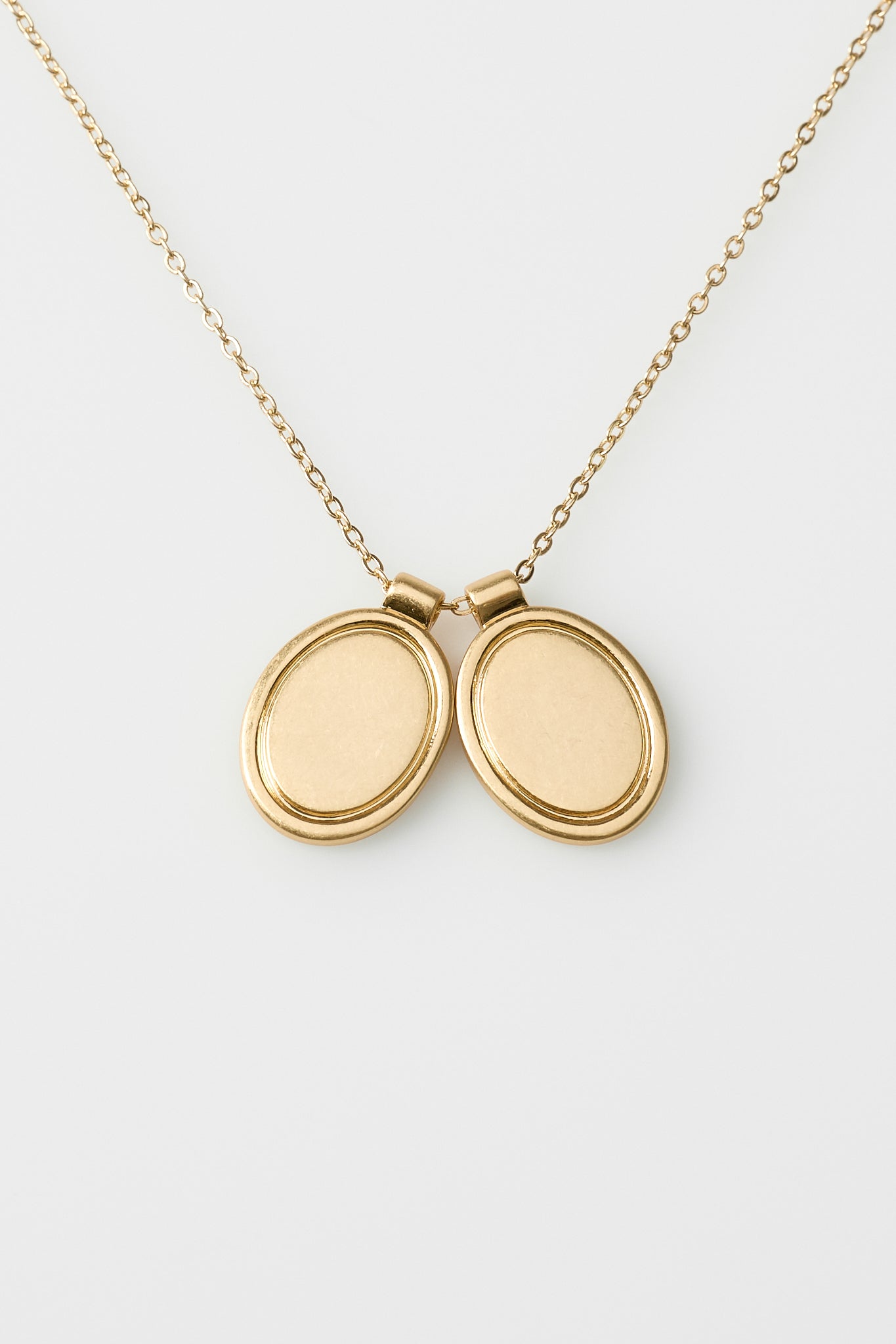 Pendentif Double Ovale