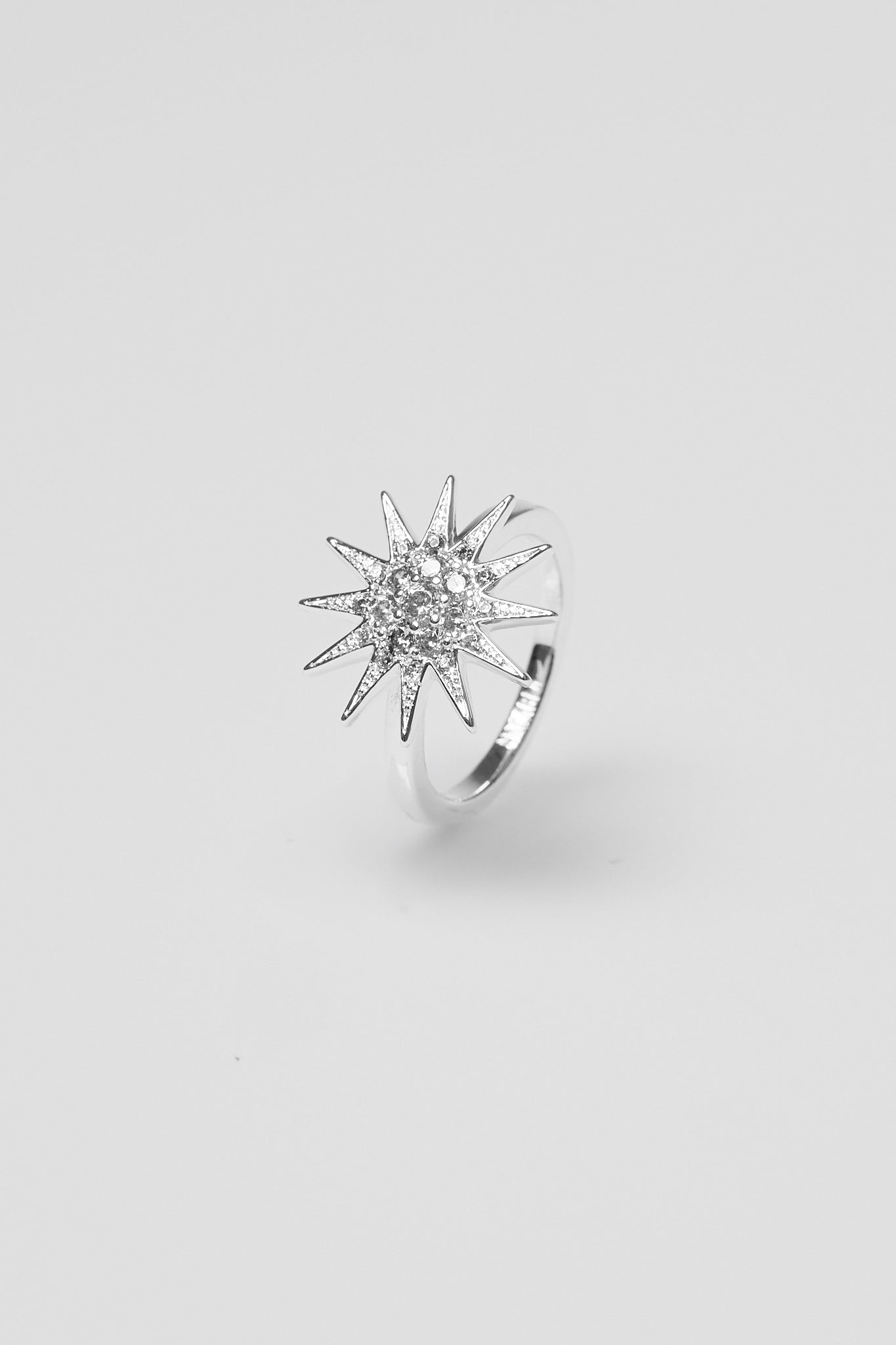 Star Signet Ring with Zircon