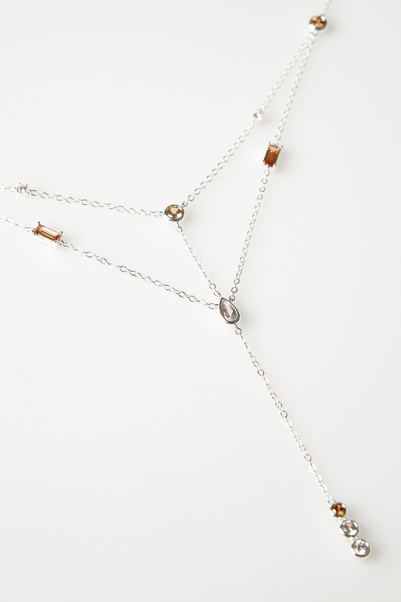 Double Zircon Necklace