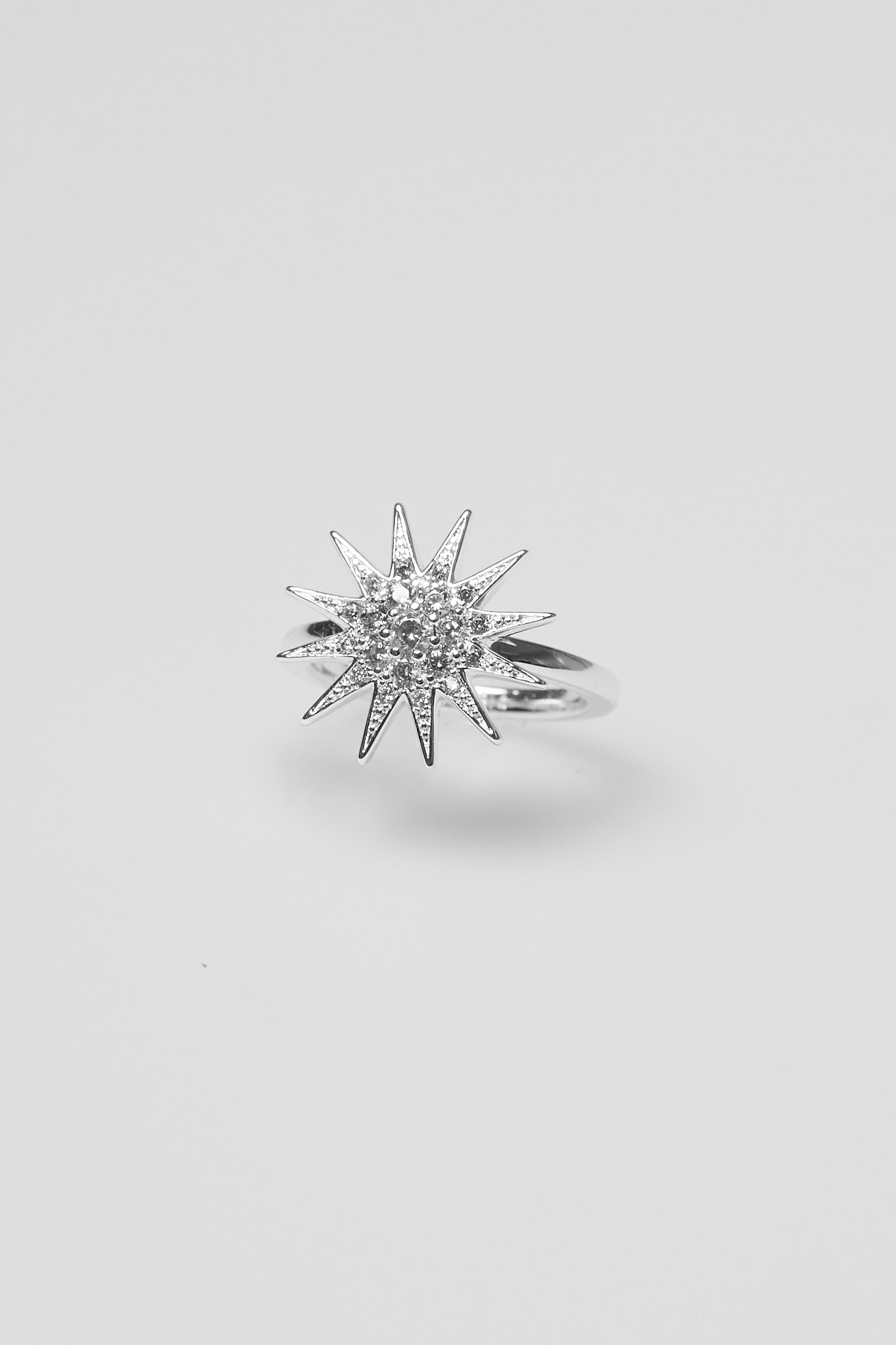 Star Signet Ring with Zircon