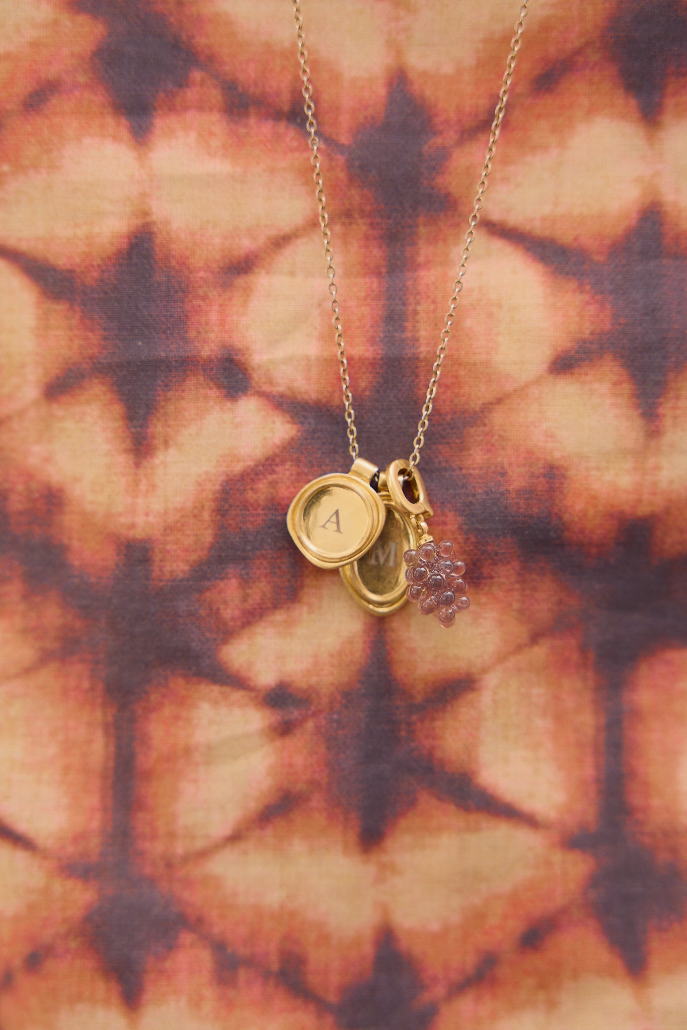 Irregular Oval Double Pendant