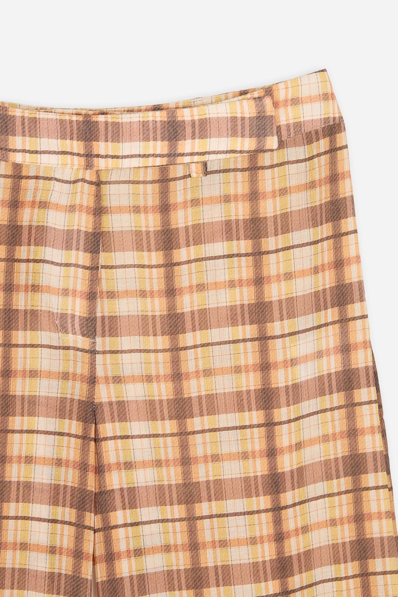 Pantalón Cuadros Amarillo