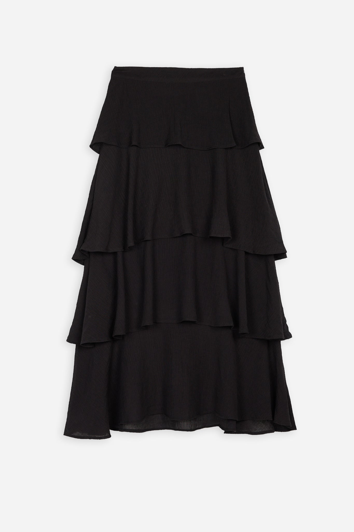 Black Ruffle Skirt