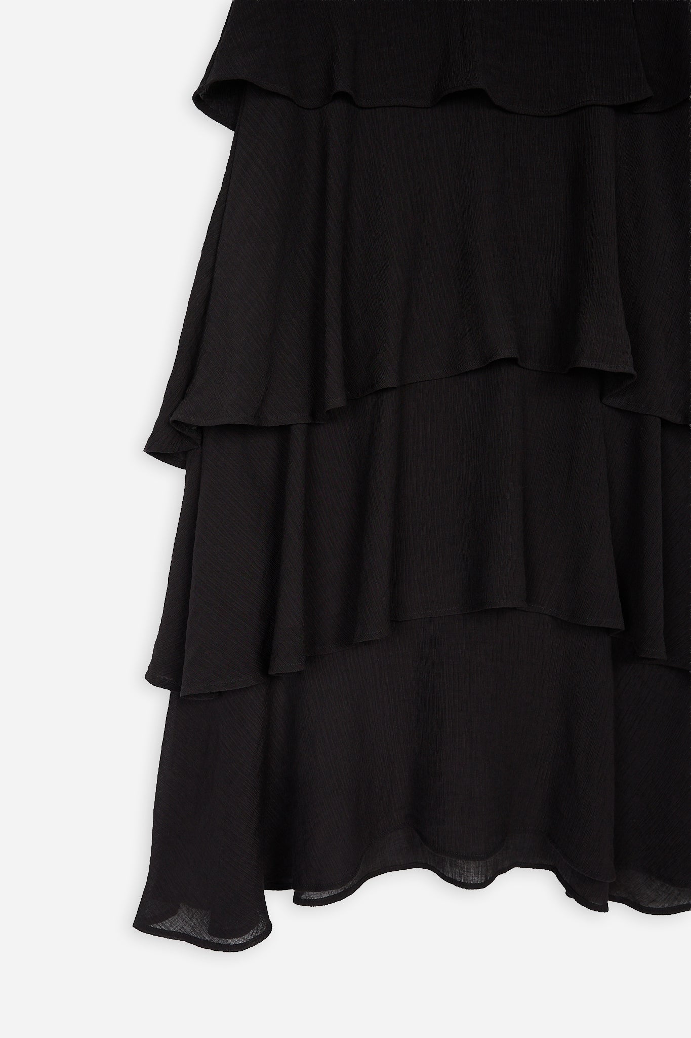 Black Ruffle Skirt