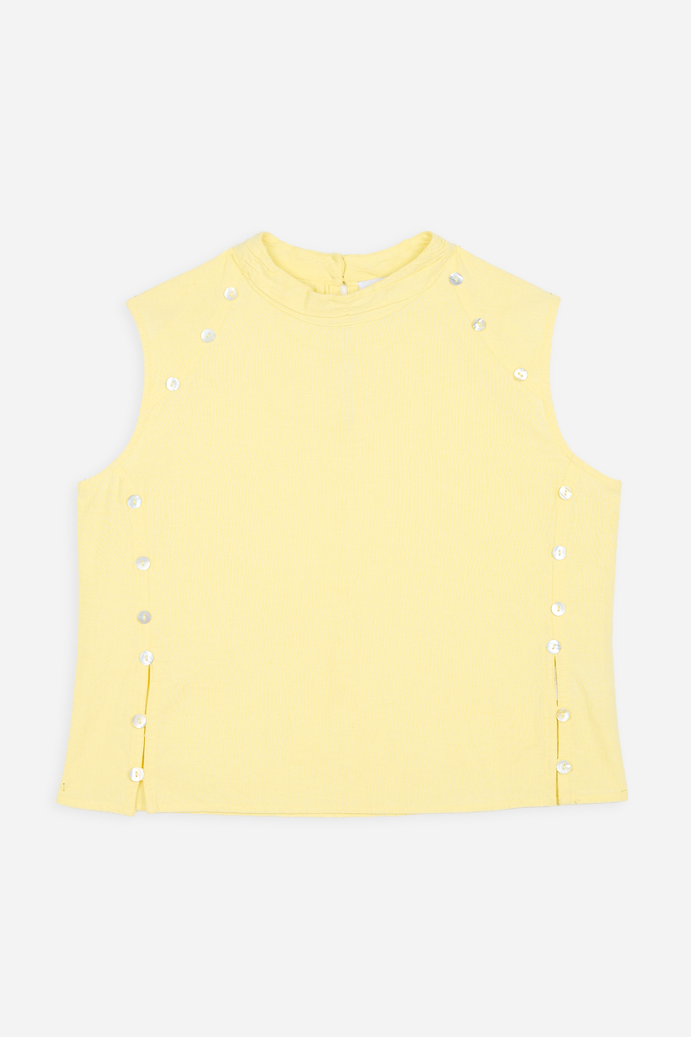 Top Botones Nácar Amarillo