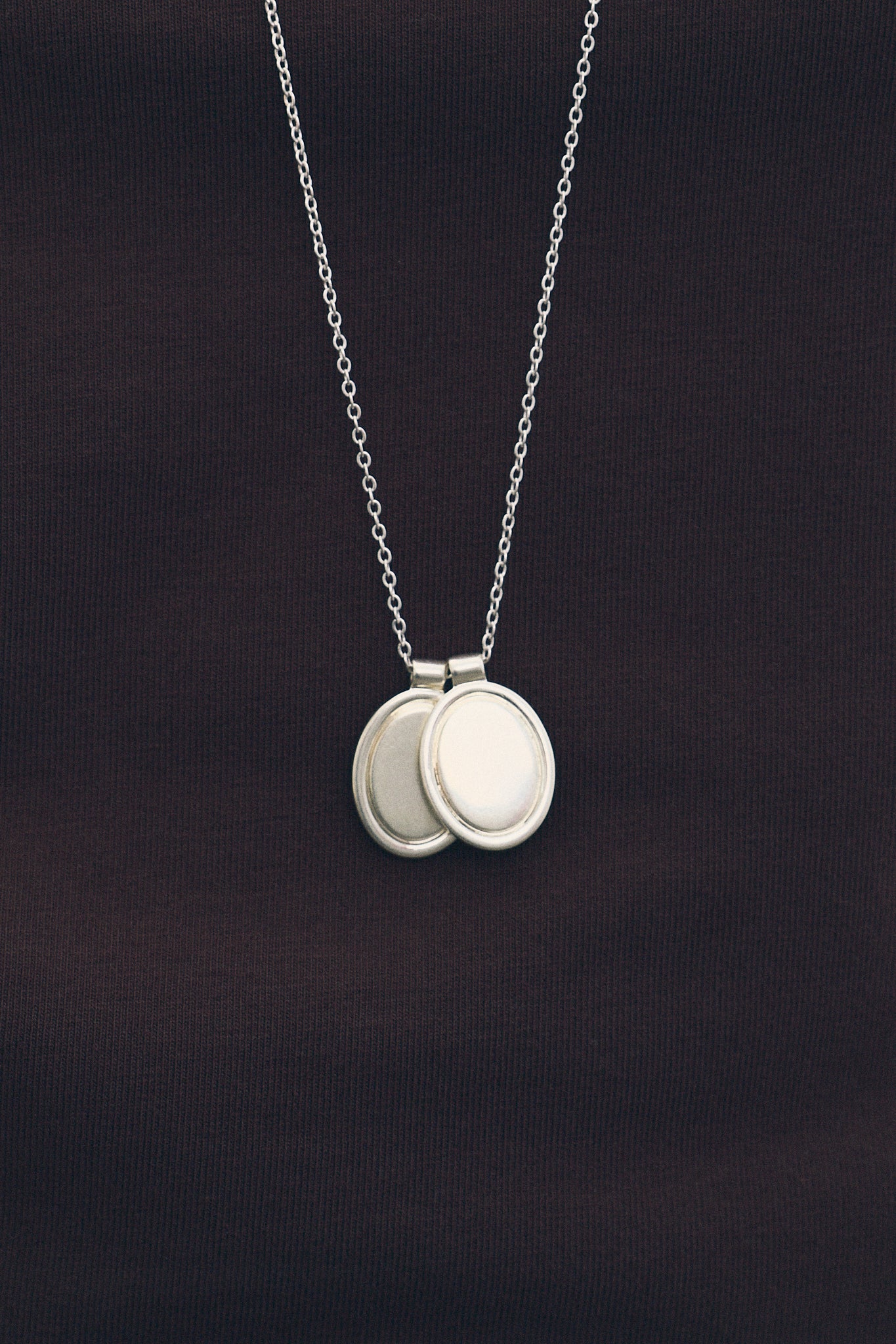 Pendentif Double Ovale