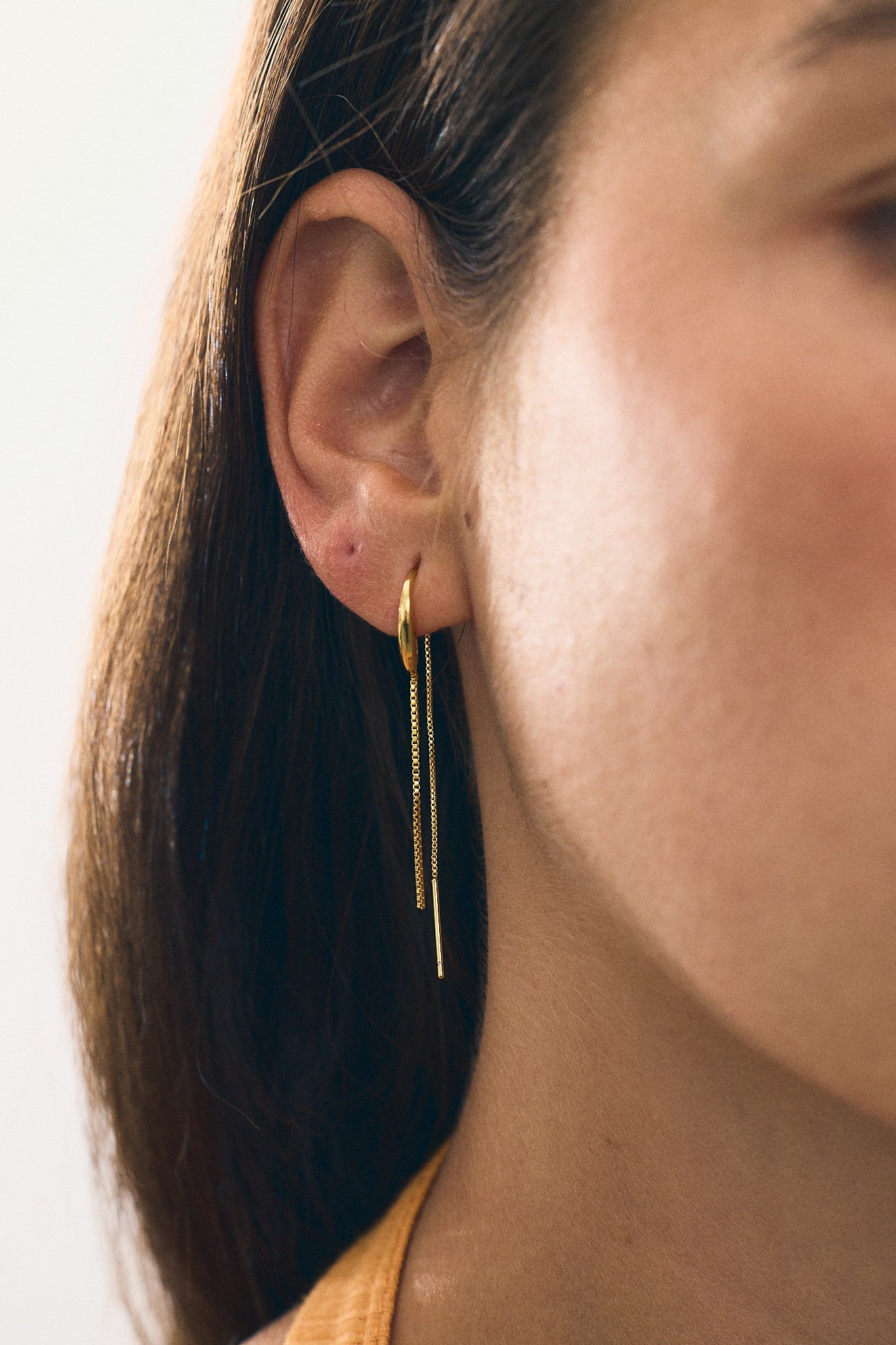 Boucle d'oreille à Double Chaîne (Unité)