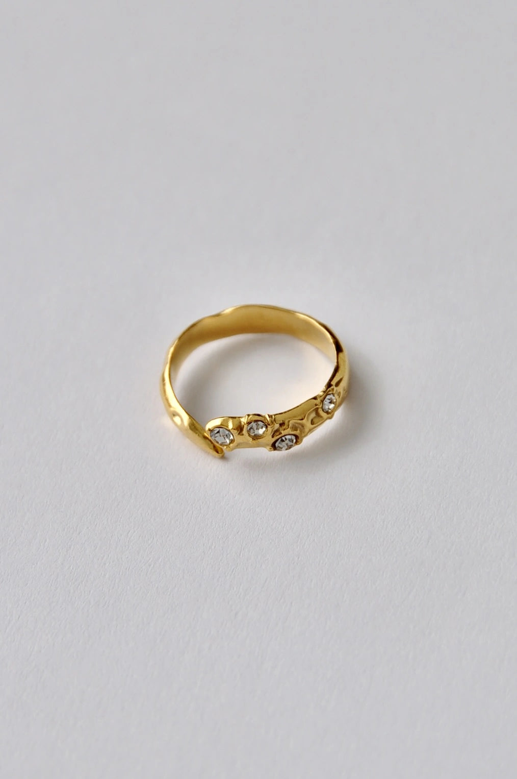 Zirconia Texture Ring