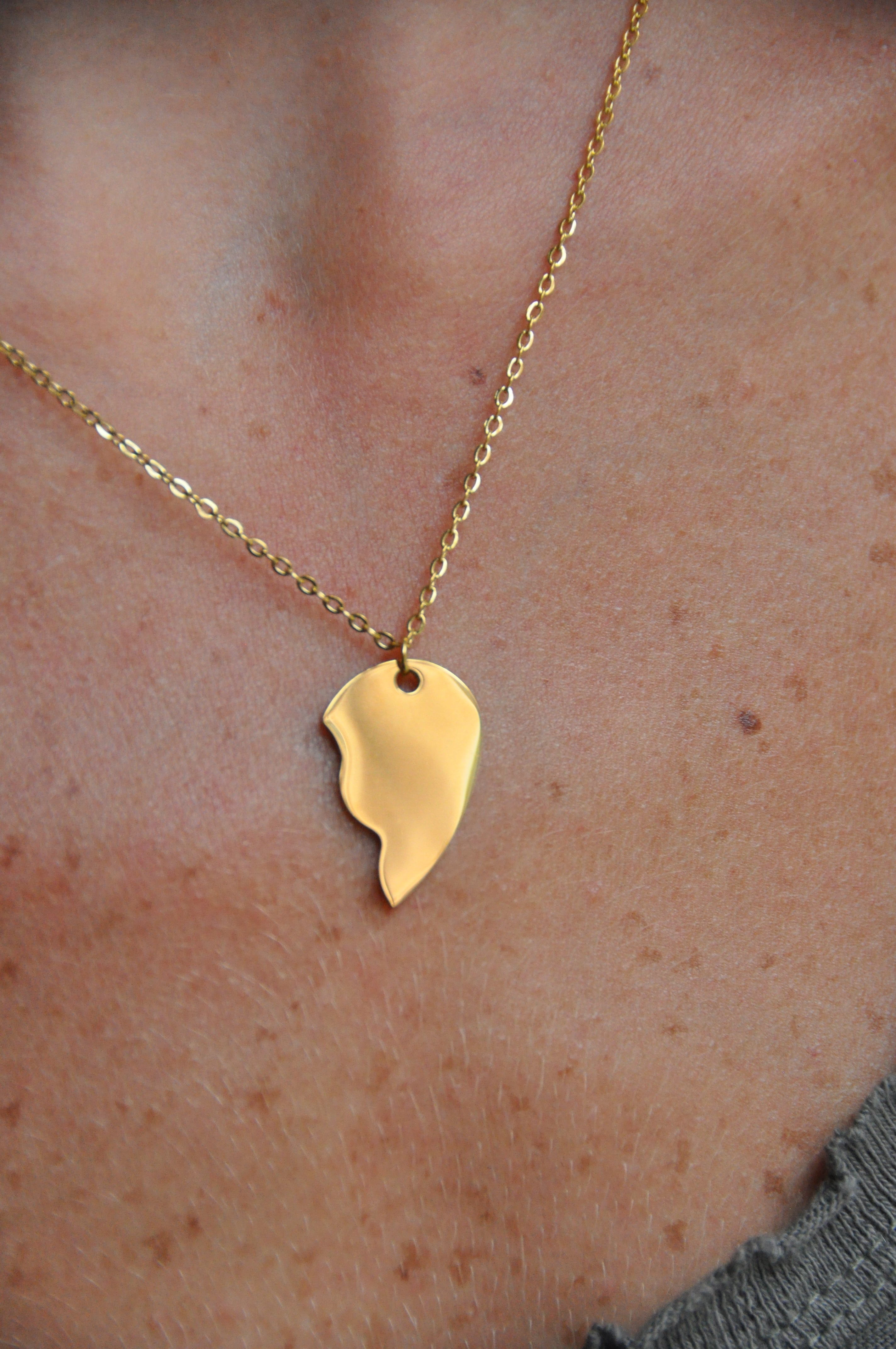 Split Heart Necklace