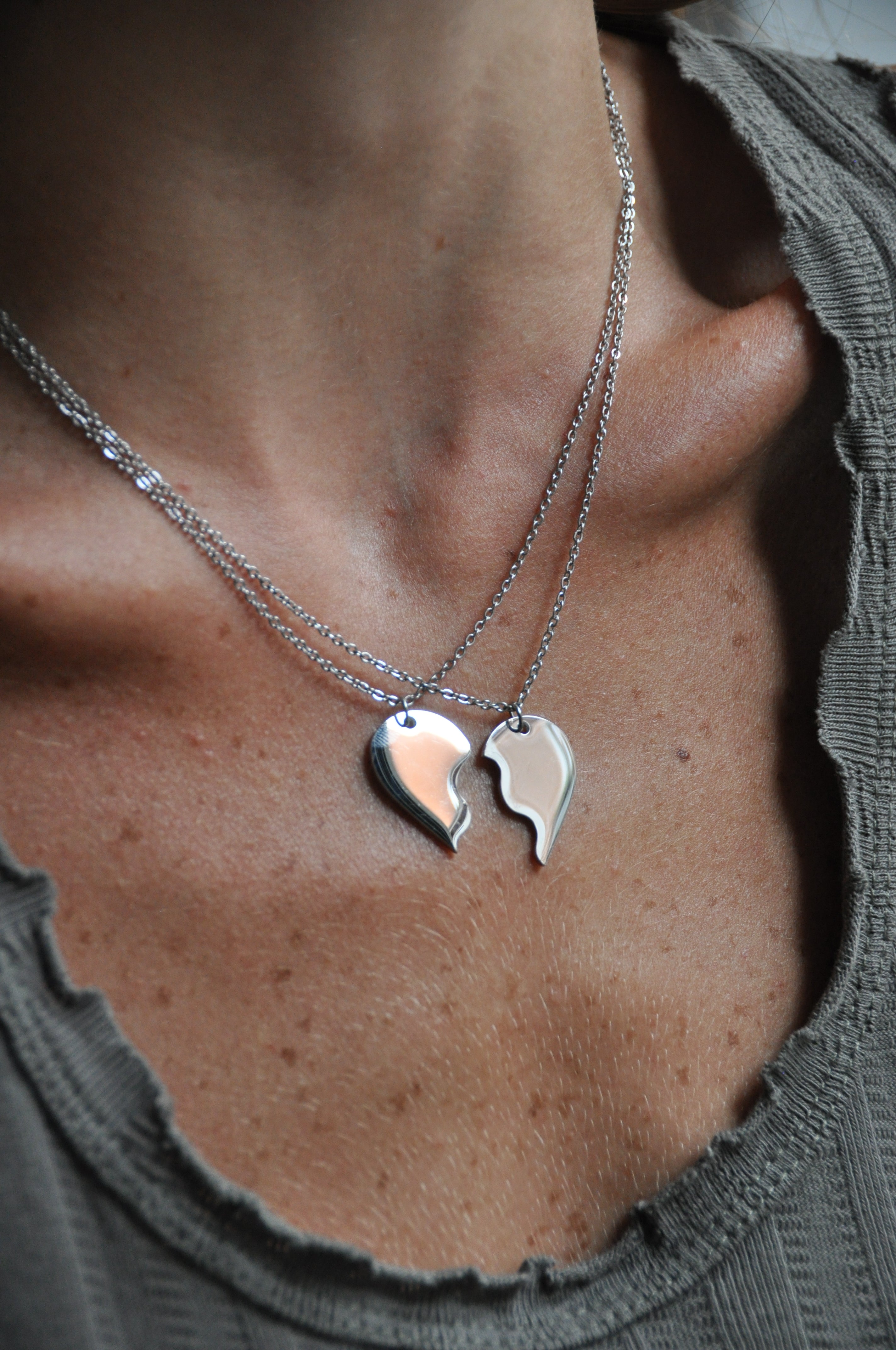 Split Heart Necklace