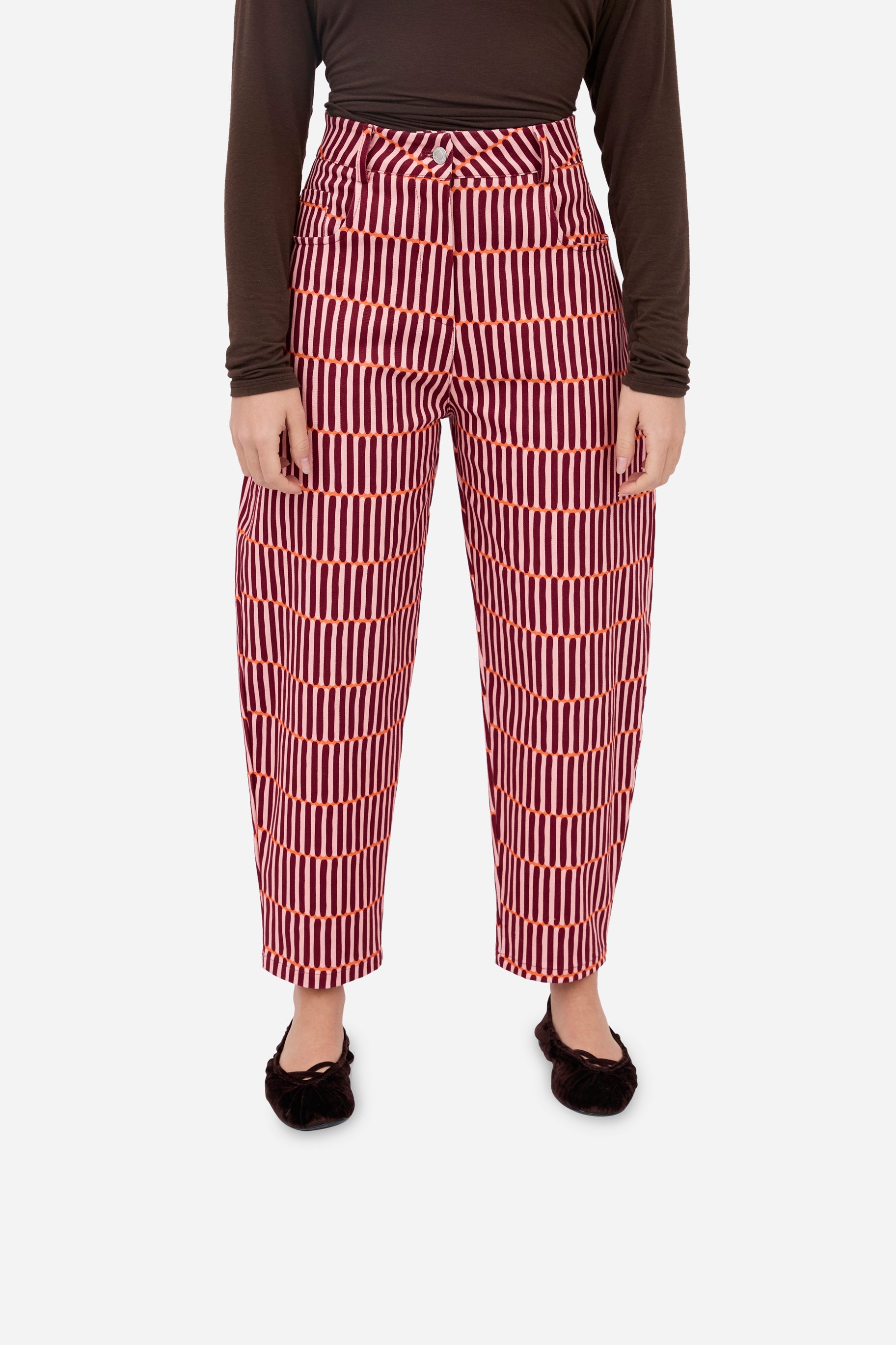 Berry Balloon Trousers