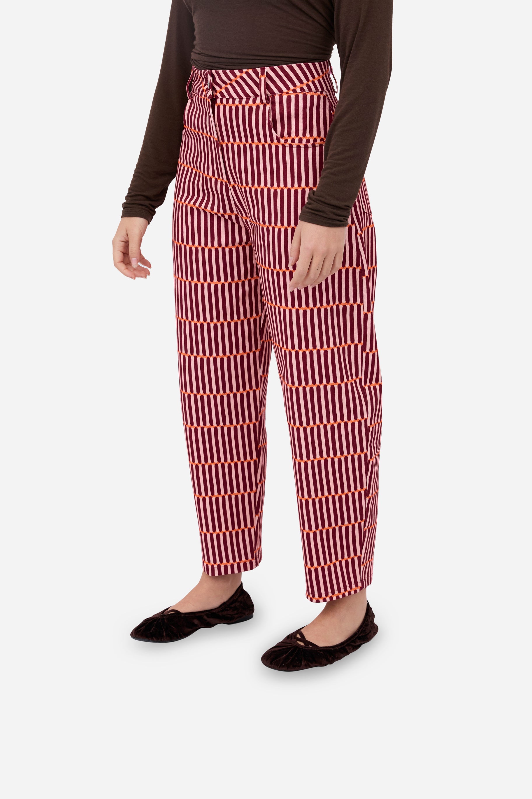 Berry Balloon Trousers