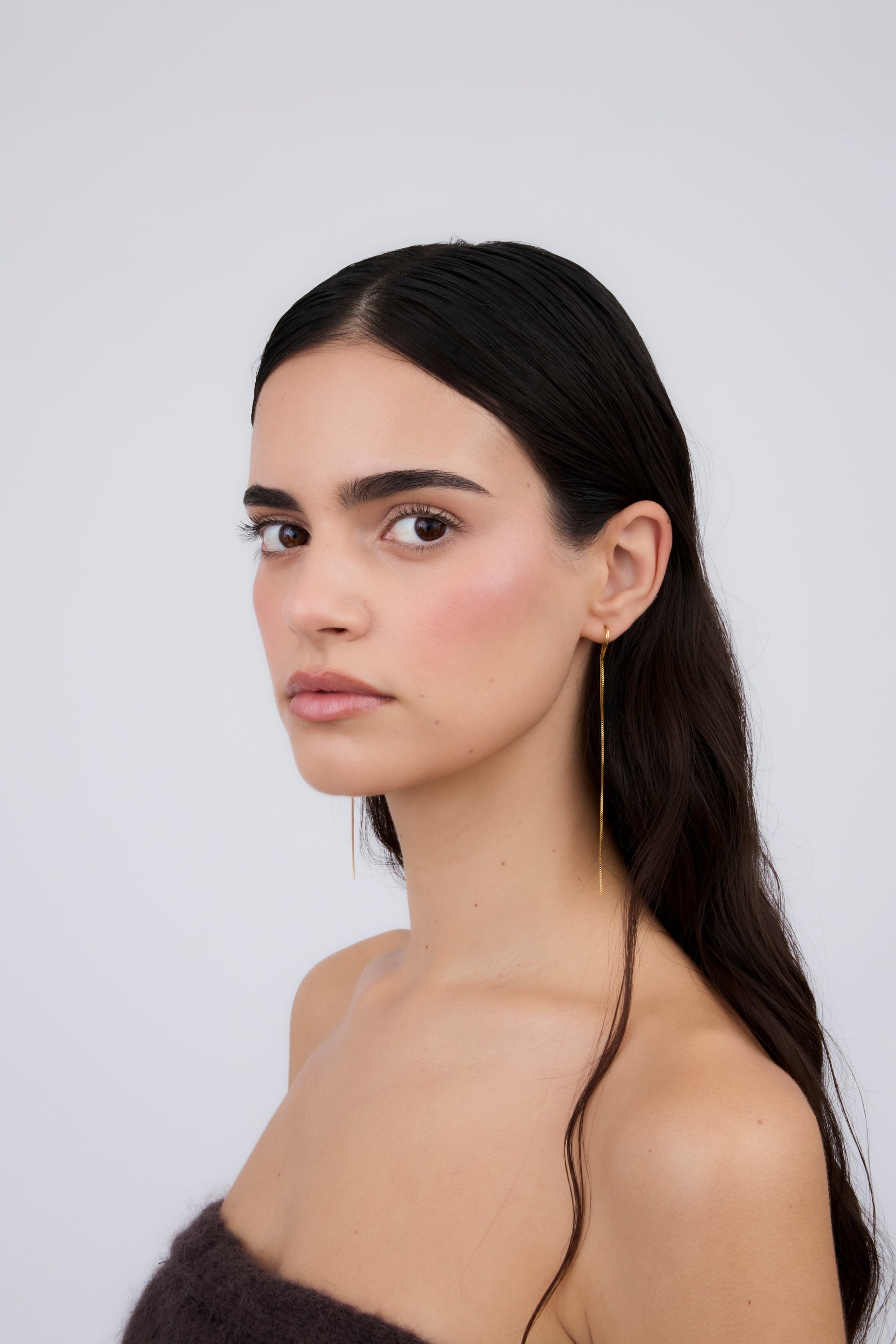 Pendiente Doble Cadena Largo (Unidad)