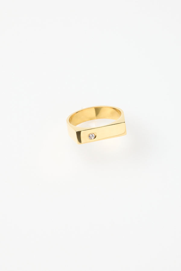Anillo Recto Circon