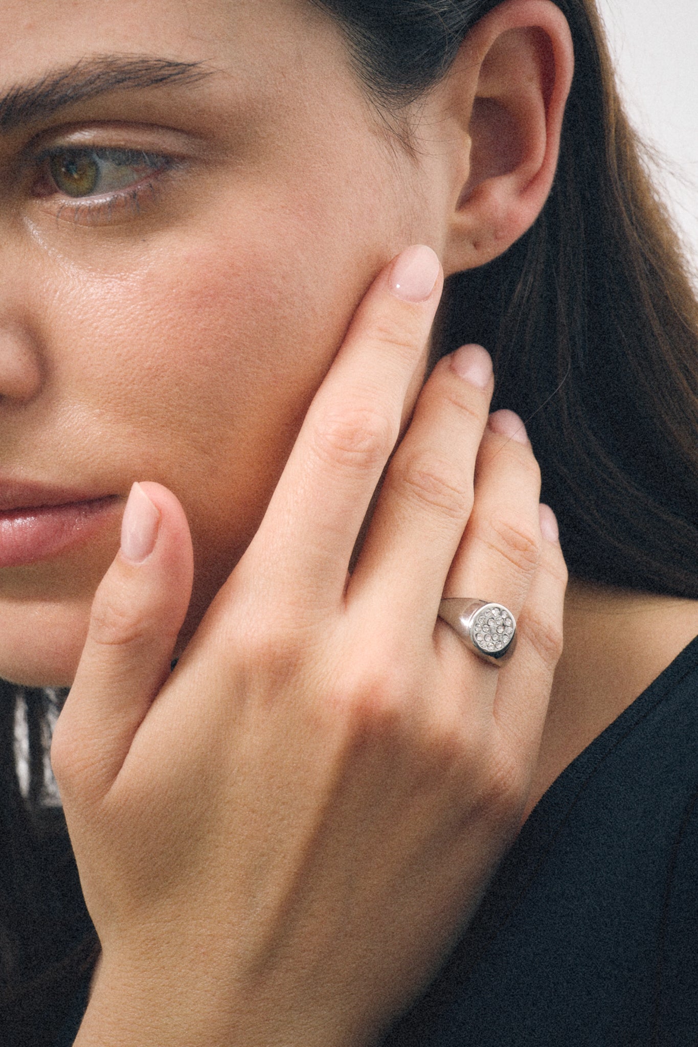 Anillo Sello Circon