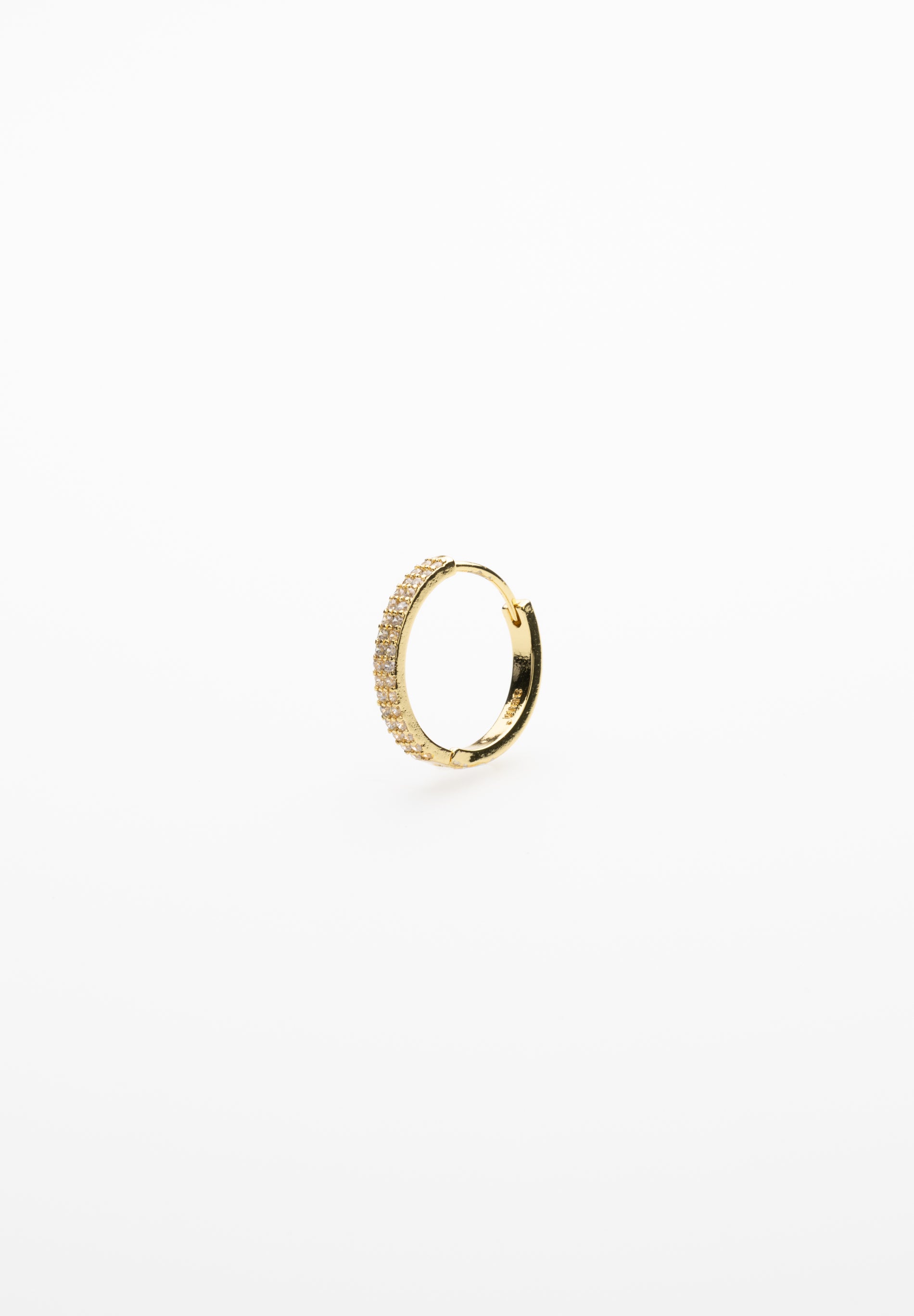 Boucle d'oreille en microzircon 16 mm