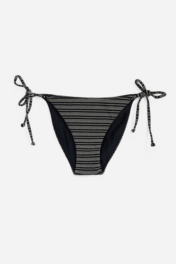 Bikini Bottom Texture Tie Black