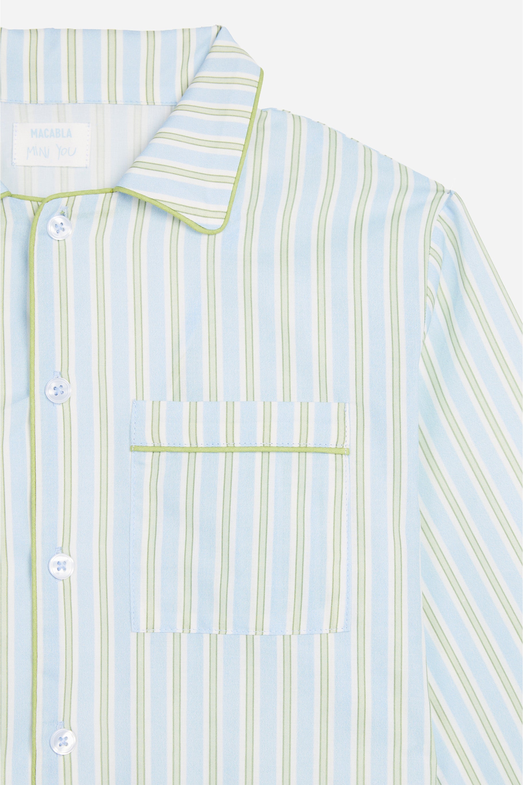 Pijama Kids Rayas Azul