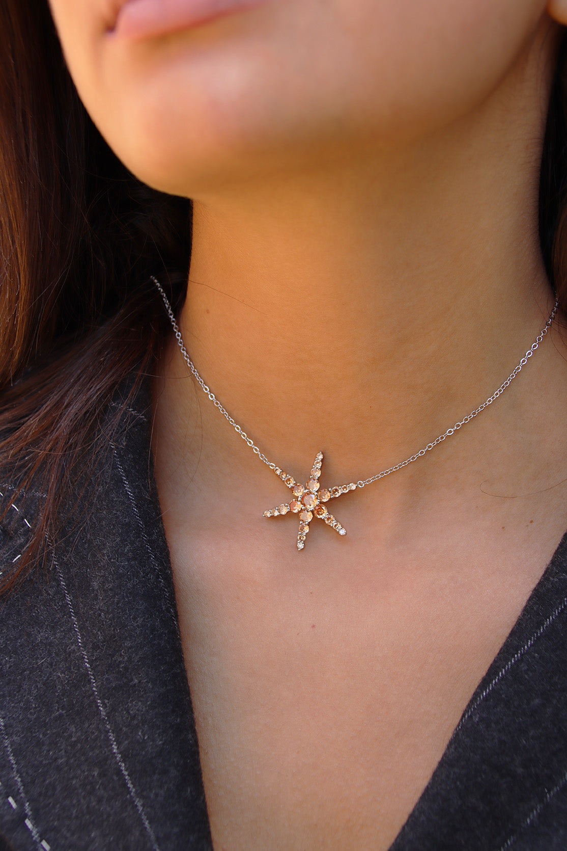 Brown Star Necklace