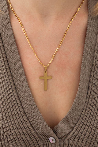 Customisable Flat Cross Necklace