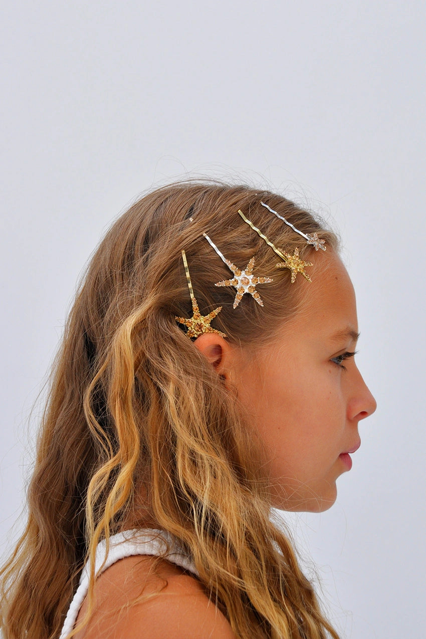 Brown Star Hairpin