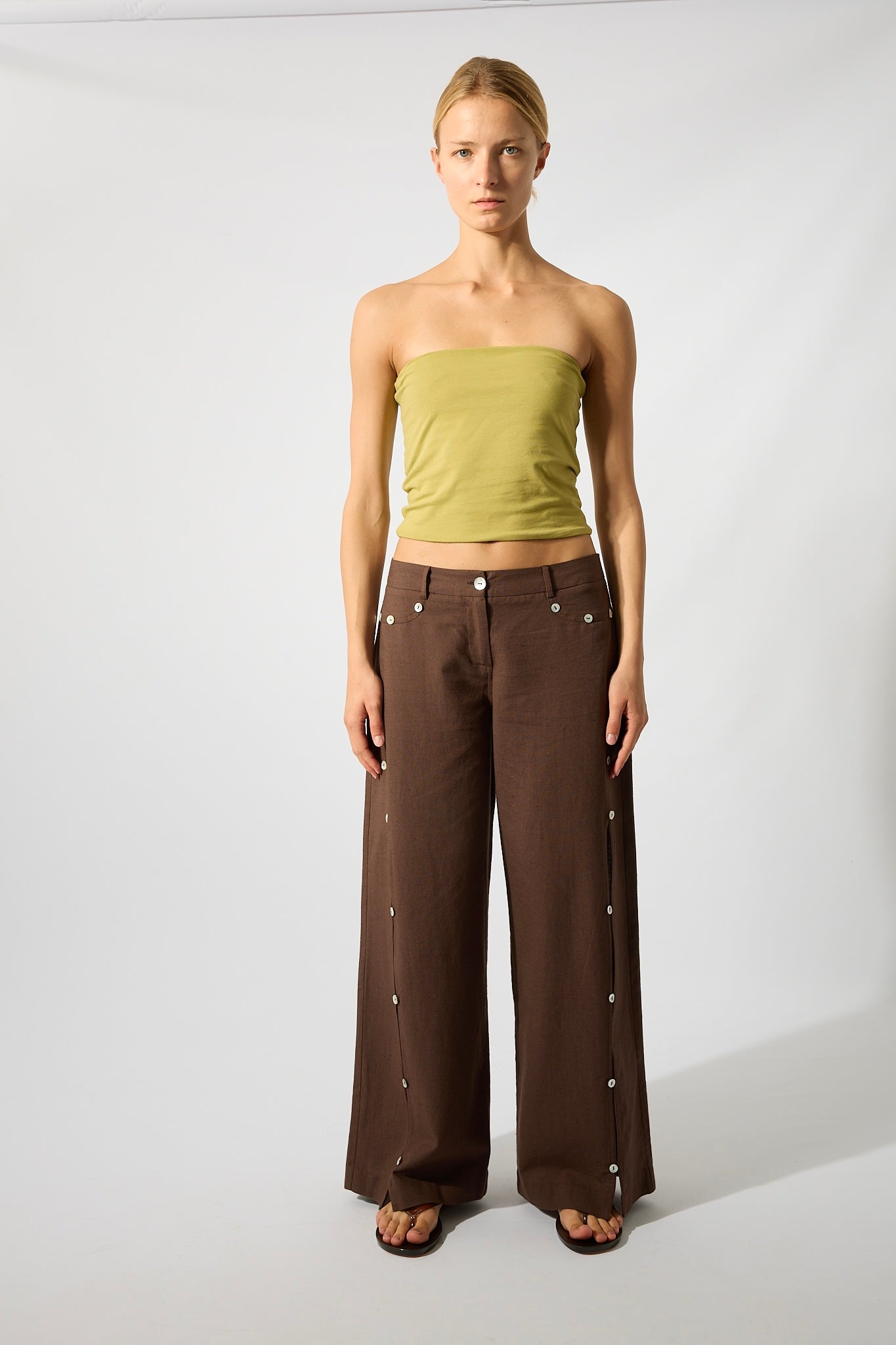 Nacar Buttons Brown Trousers