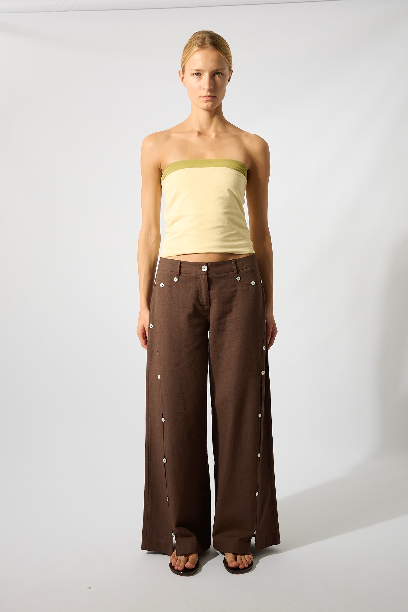 Nacar Buttons Brown Trousers