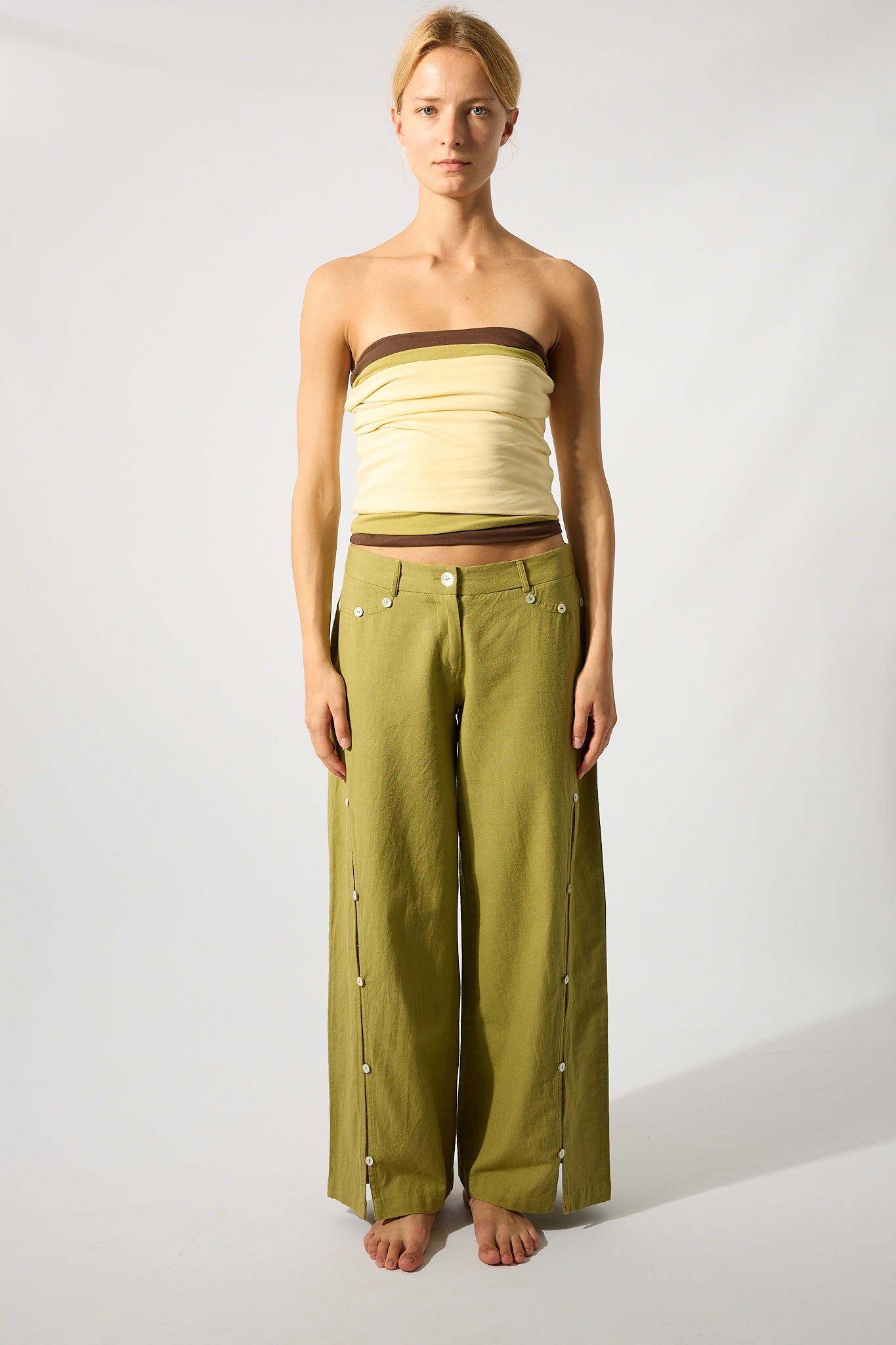 Nacar Buttons Green Trousers