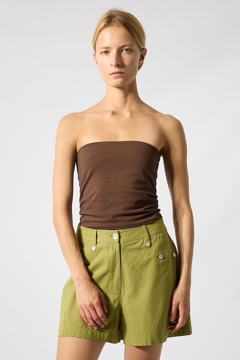 Shorts Nacar Buttons Green