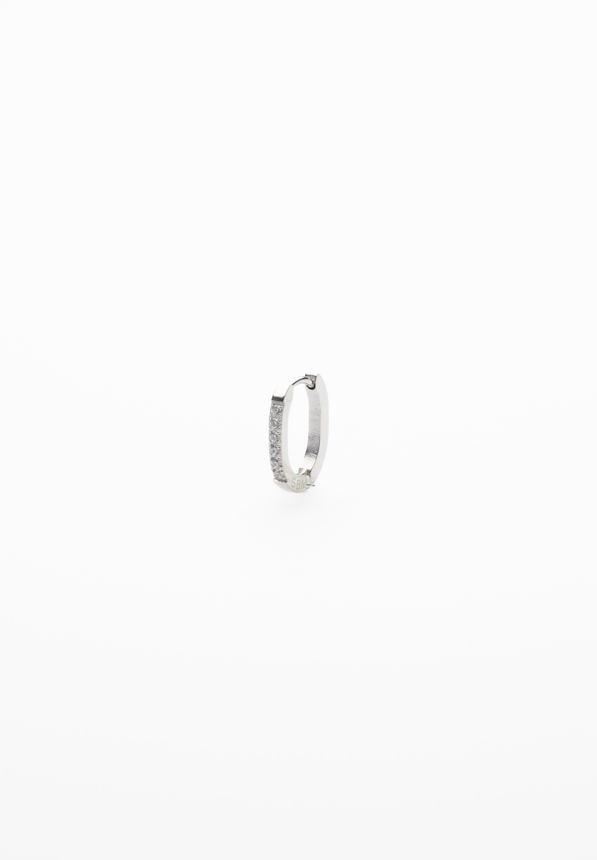 Oval Zircon Earring 20mm