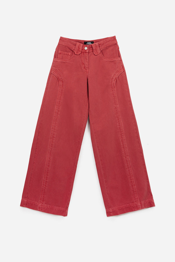 Pantalon Rouge Droit